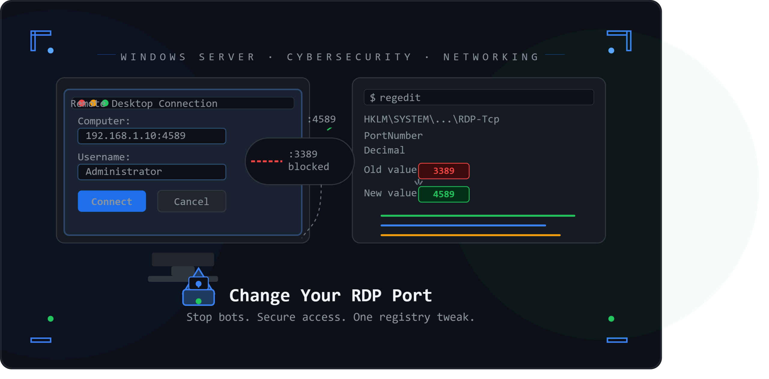 How to Connect Windows RDP with a Different Port